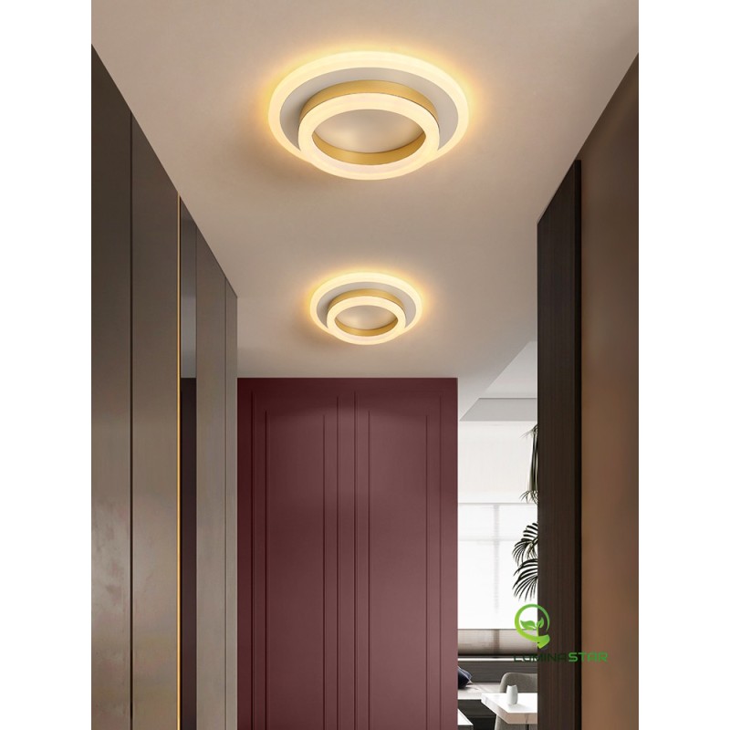 Lustra Led Rotunda W Aurie Lumina Calda Rece Neutra Emag Ro