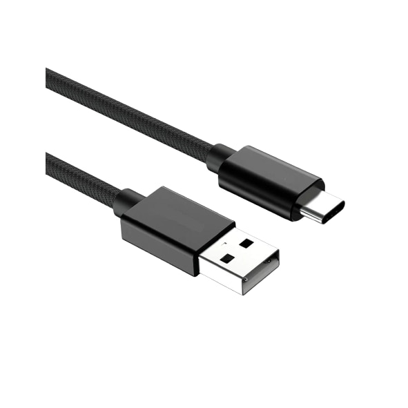 3 db Unamnk USB C 3 2A gyorstöltő kábel készlet fekete nylon fém 0 5