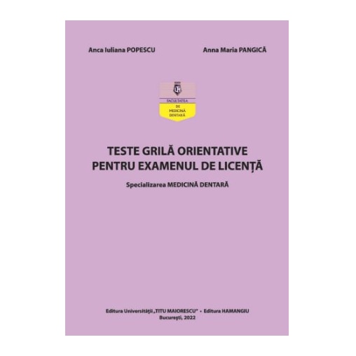 Teste Grila Orientative Pentru Examenul De Licenta Specializarea