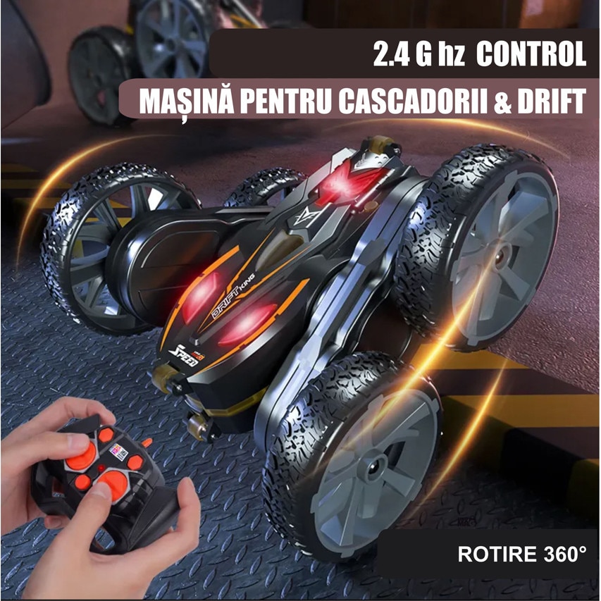 Masina Cu Telecomanda Rc Pentru Copii Linomag Wd Rock Crawler Off