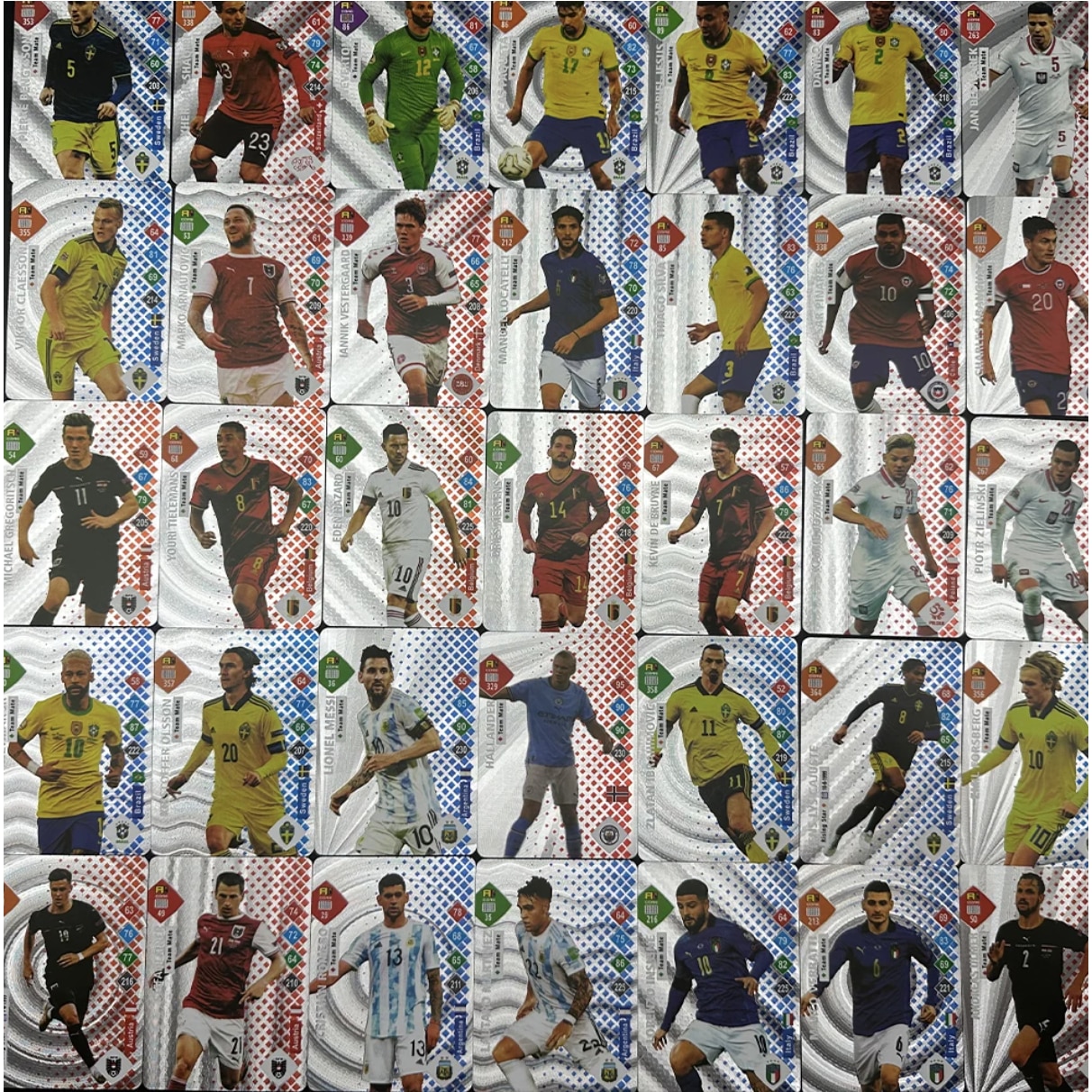 Set Cartonase Argintii Fotbalisti World Football Stars Emag Ro