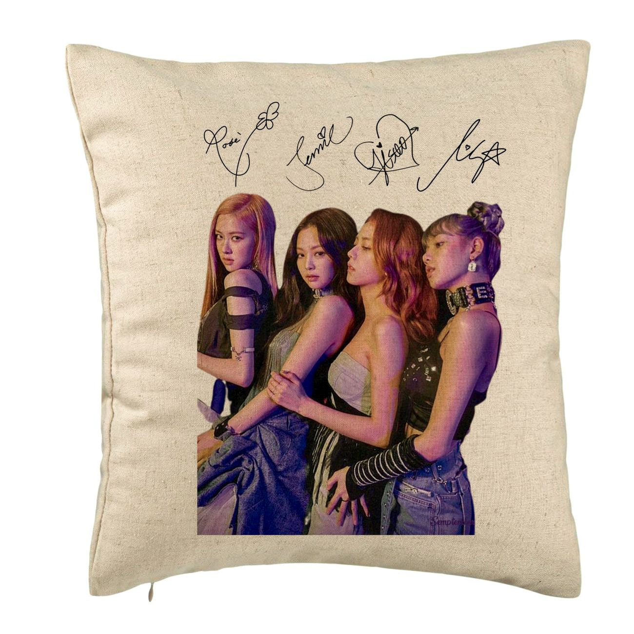 Perna Personalizata Blackpink Cu Semnaturi Model X Cm Bej