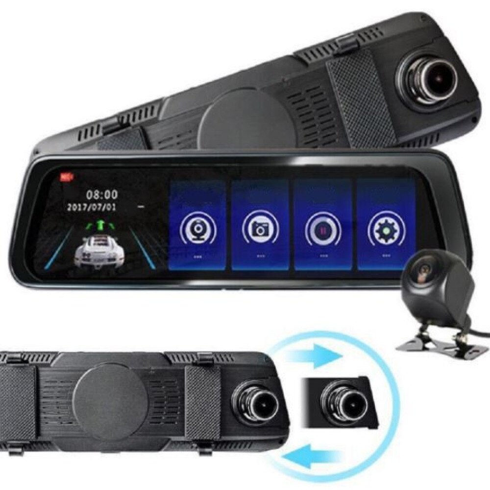 Camera Video Auto Oglinda Dvr Dubla Fullhd Unghi Display Ips Led