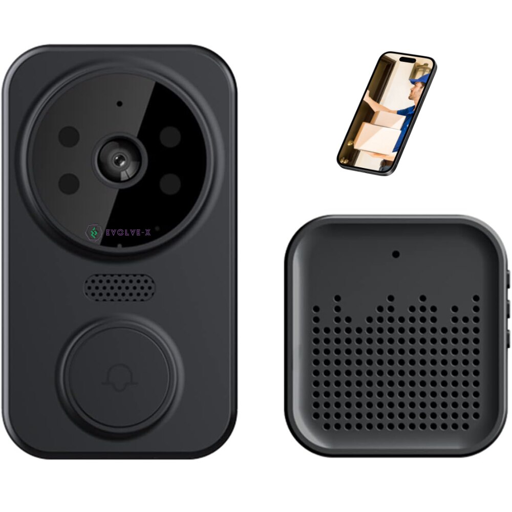 Sonerie Video Inteligenta Wireless Cu Camera De Supraveghere 1080p