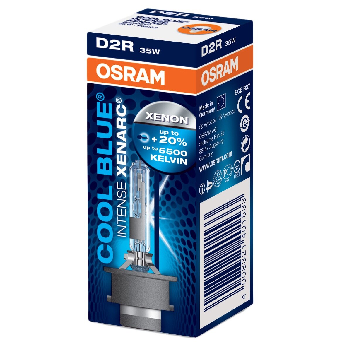 Bec Auto Xenon Pentru Far Osram D2R Cool Blue Intense Up To 20 35W