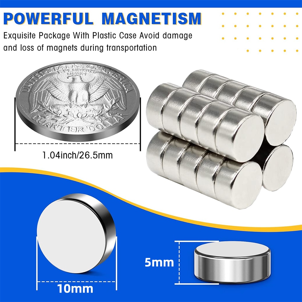 Set Magnet Neodim Disc Foarte Puternic Minetgnon Neodim X Mm