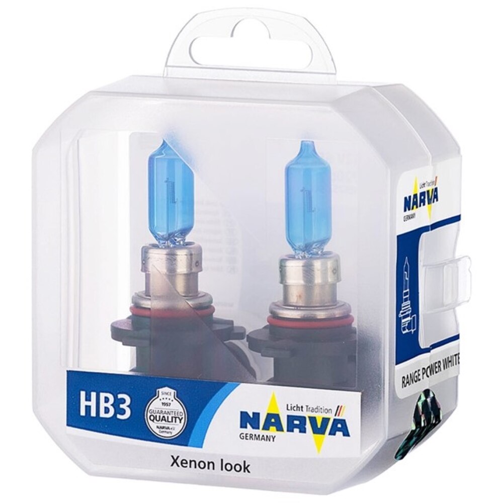 Set 2 Becuri Far Hb3 65W 12V Range Power White Narva EMAG Ro