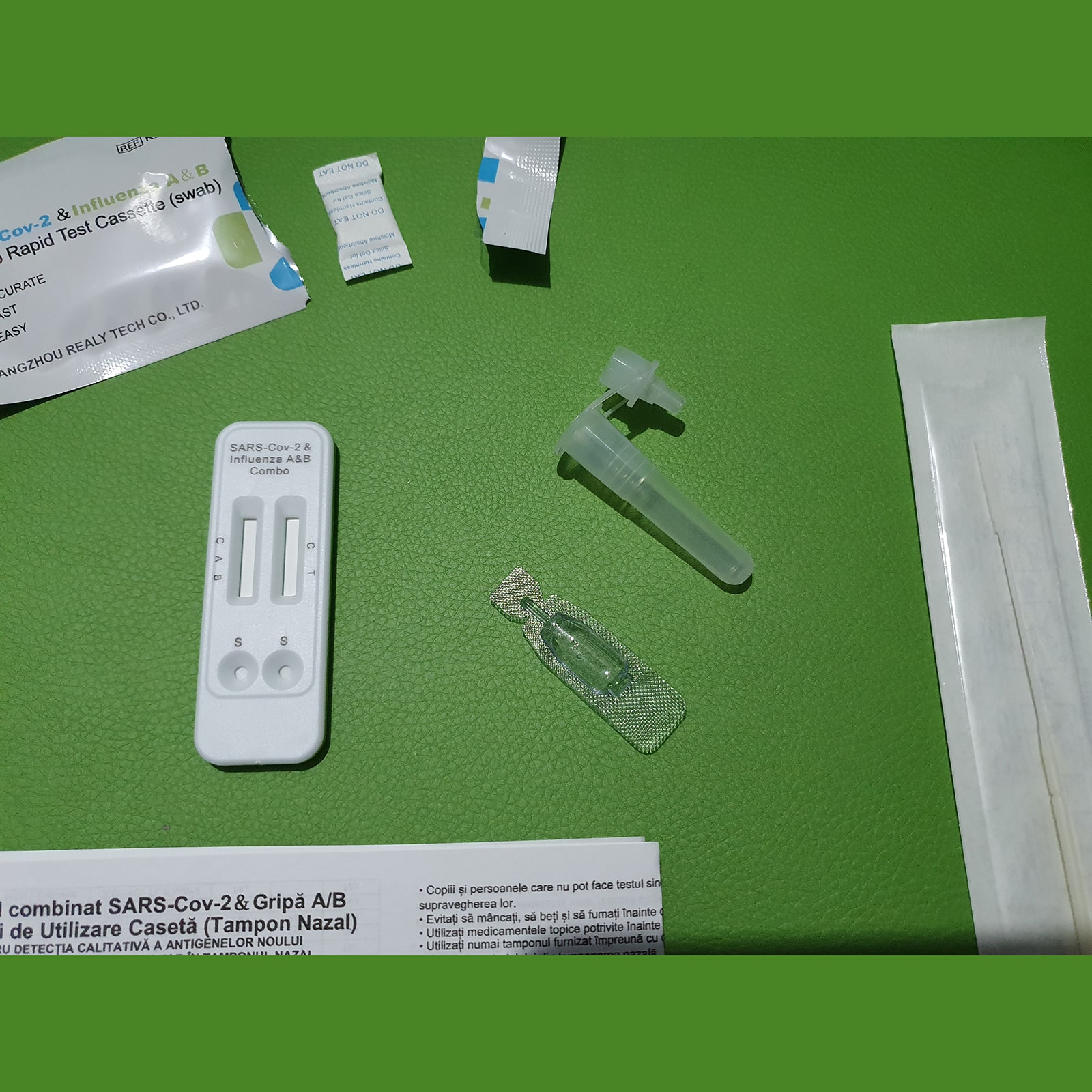 Set Teste Rapide Antigen Combinate Gripa A B Si Covid Realy