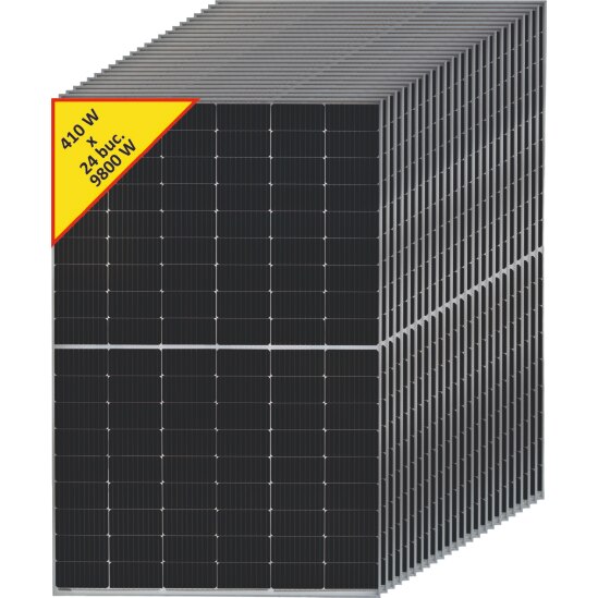 Pachet 24 Panouri Solare Fotovoltaice Gamko 9 8 KW 410W Half Cell