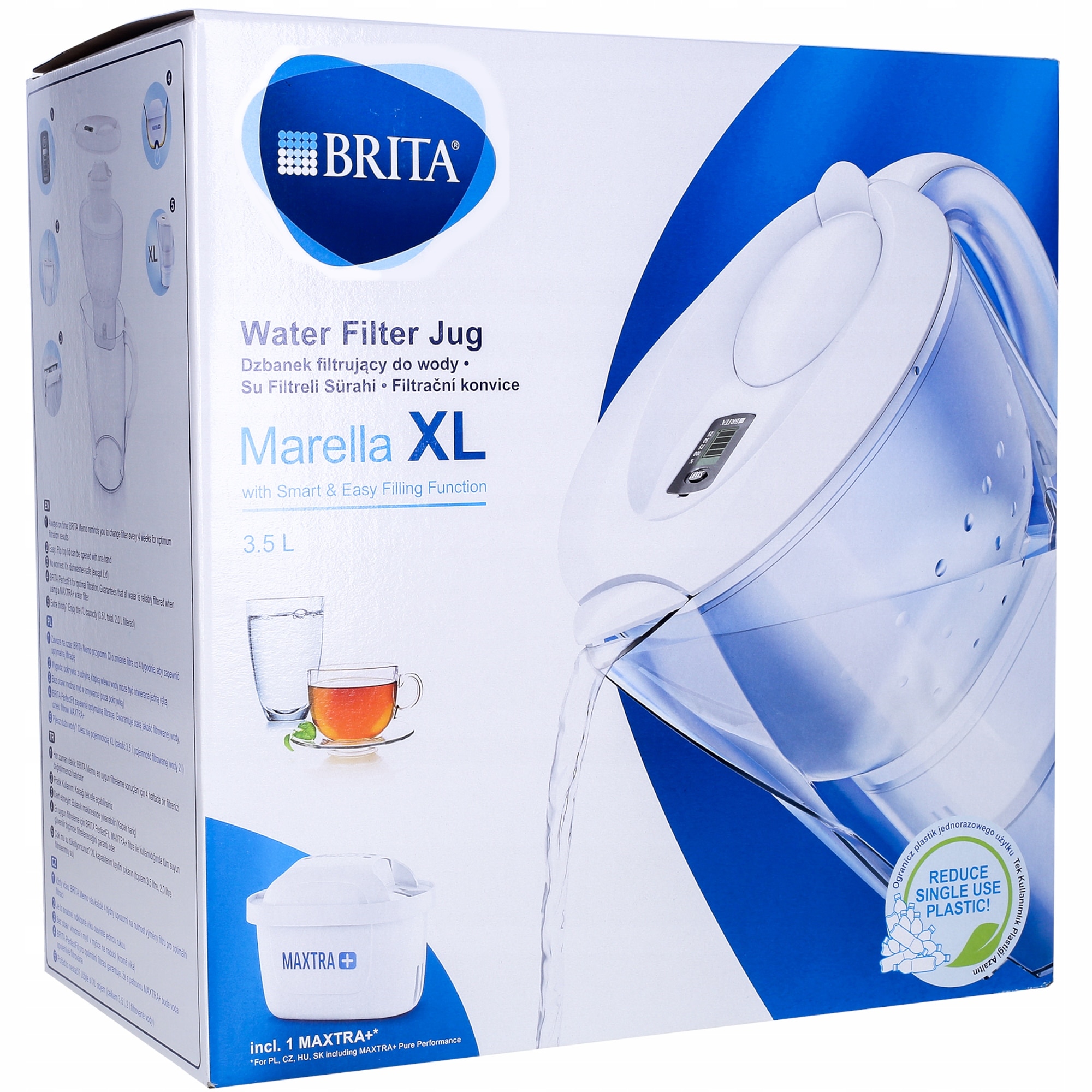 Cana Filtranta BRITA MARELLA XL 1 X Filtru Alb 3 5l EMAG Ro