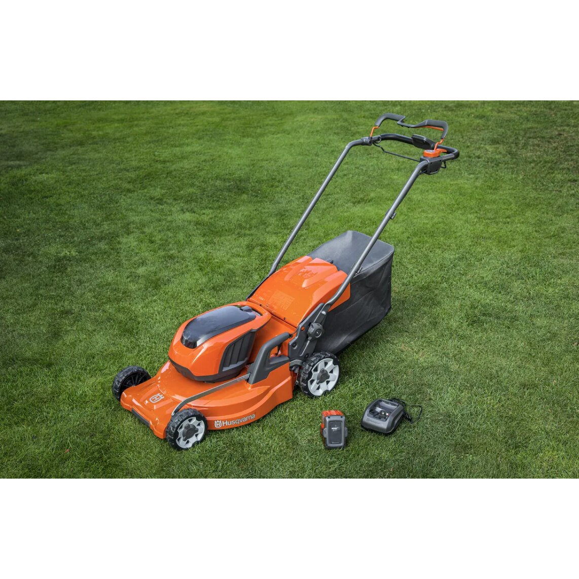 Masina Tuns Gazon Husqvarna Cordless LC 347i VX Fara Incarcator Si