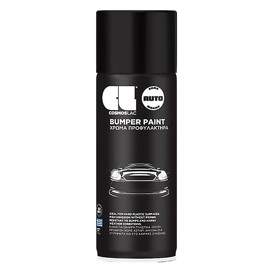 Vopsea Auto Pentru Suprafete Din Plastic Dur Cosmoslac 400ml Negru