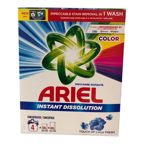 Detergent Ariel Pudra Automat Color Touch Of Lenor 300 Grame 4