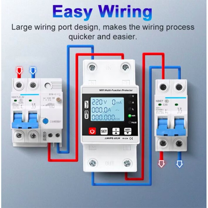 Releu Smart Wifi Tuya Pentru Intrerupator De Circuit Si Contor De