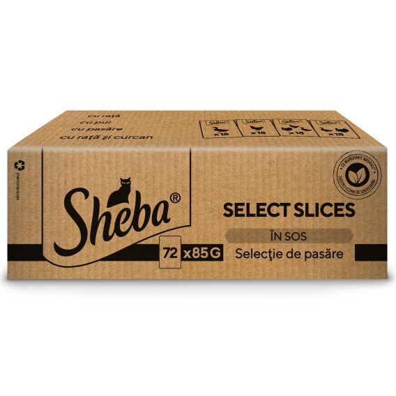 Hrana Umeda Pentru Pisici Sheba Select Slices Pui In Sos X G