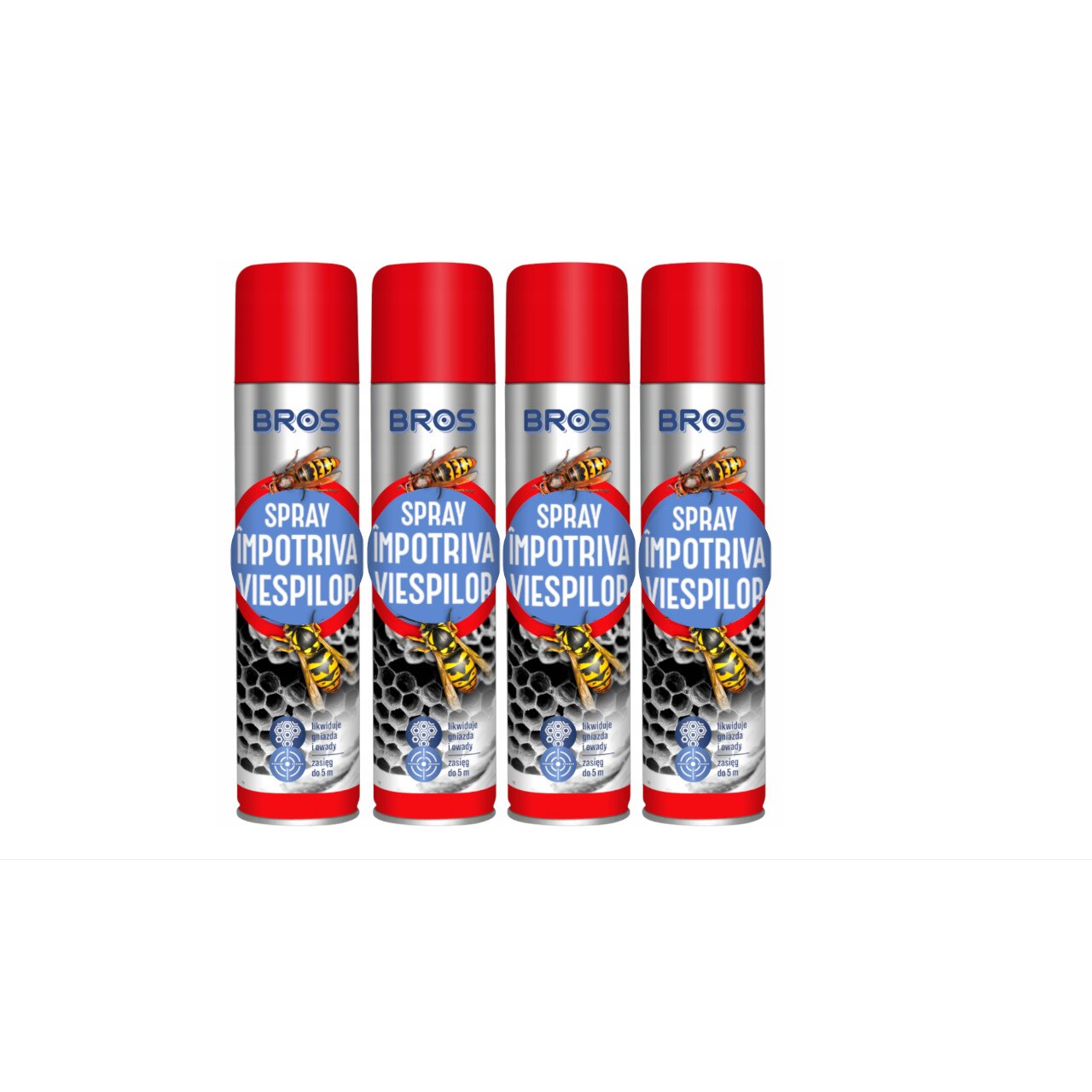 Set 4 Spray Insecticid Bros Impotriva Viespilor 300ml EMAG Ro