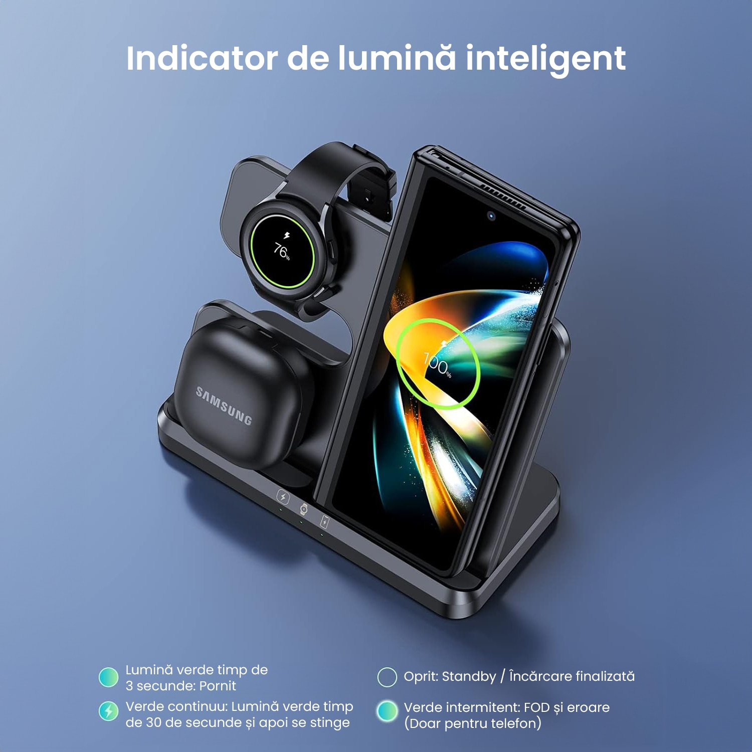 Incarcator Wireless Fast Charger Universal Statie Incarcare In