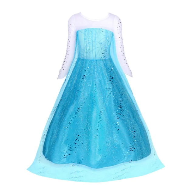 Set Rochie Si Accesorii Elsa Frozen Anutetouni Halloween Cosplay