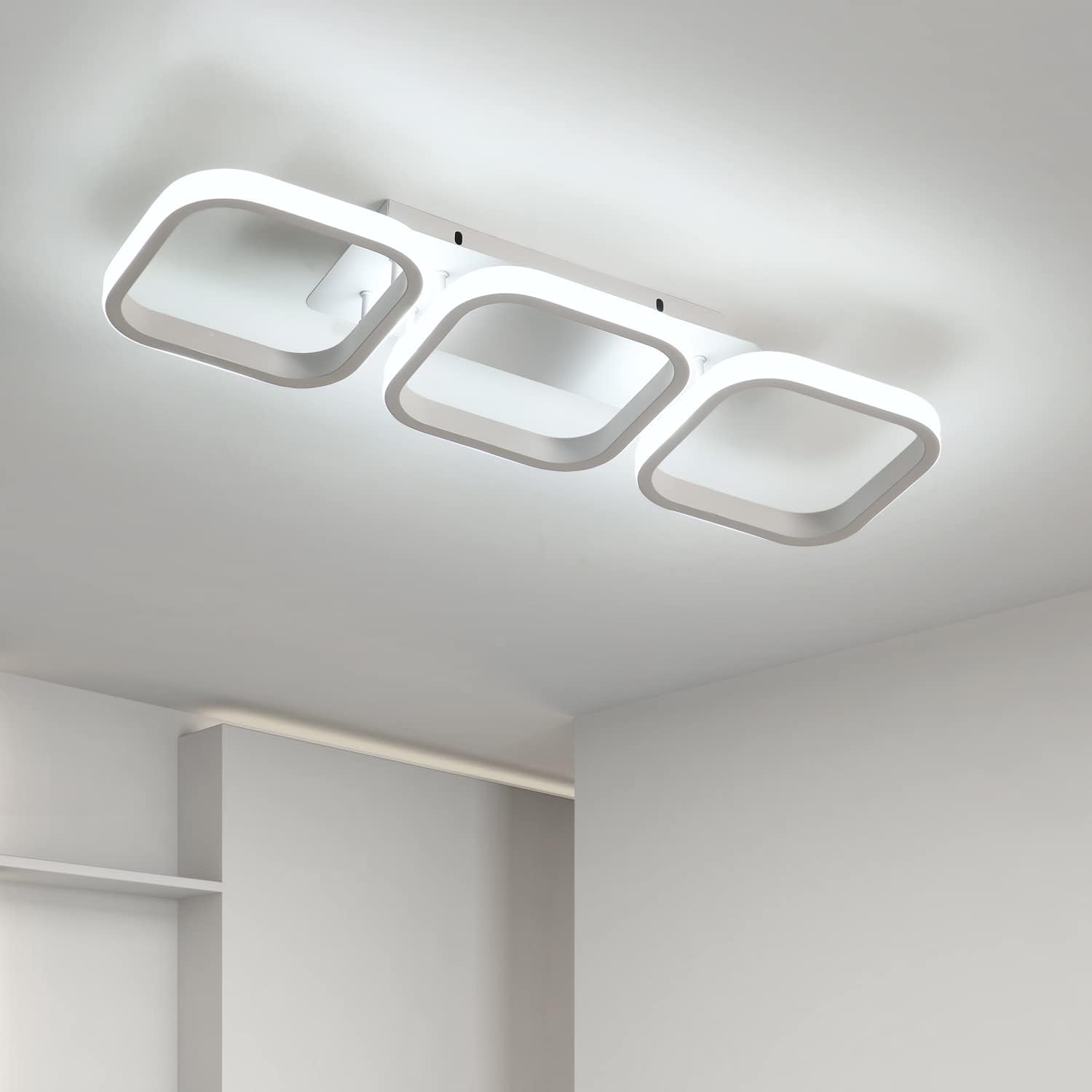 Plafoniera Led Goeco 53x17x8 Cm Square 6500k Alb EMAG Ro