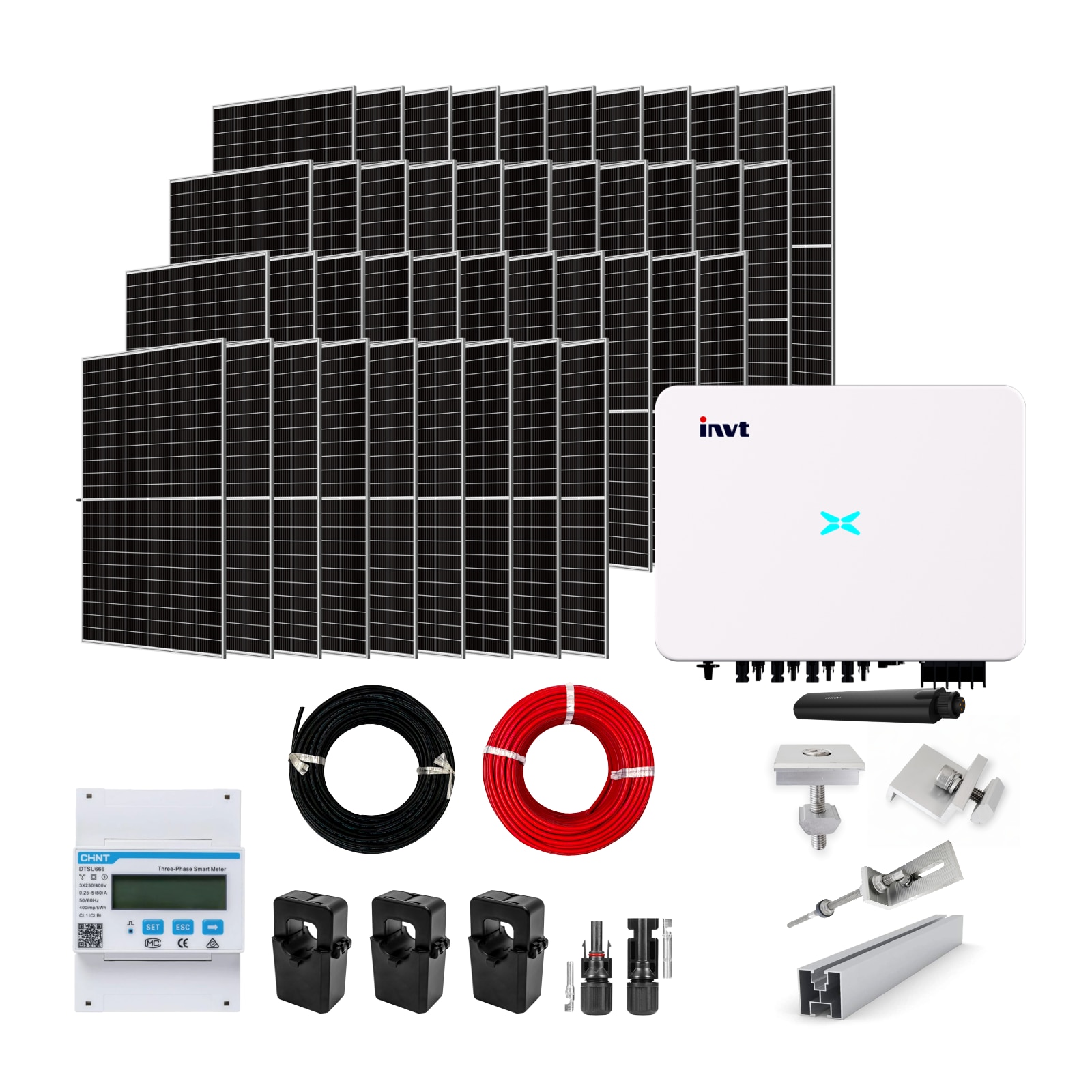 Sistem Fotovoltaic 30kW On Grid Trifazat Tabla Lindab Invertor INVT