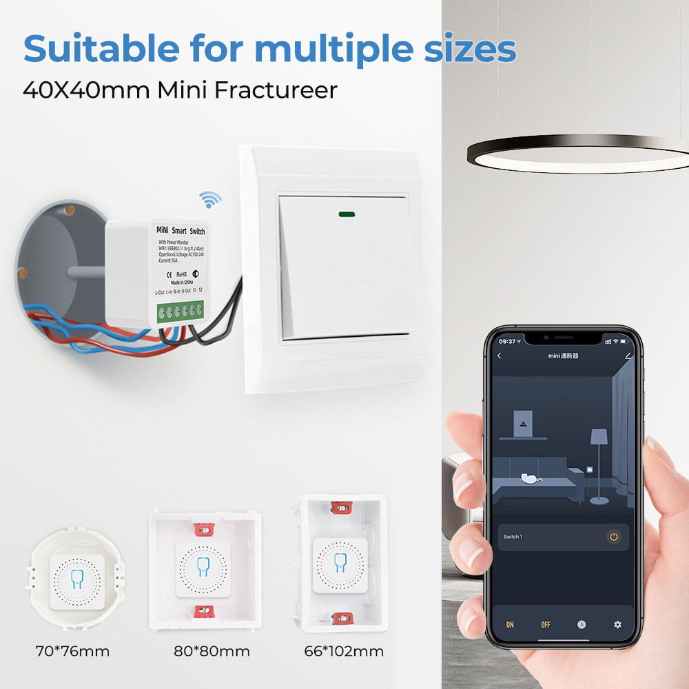 Comutator Releu Inteligent WIFI Aplicatie Smart Life Tuya Compatibil