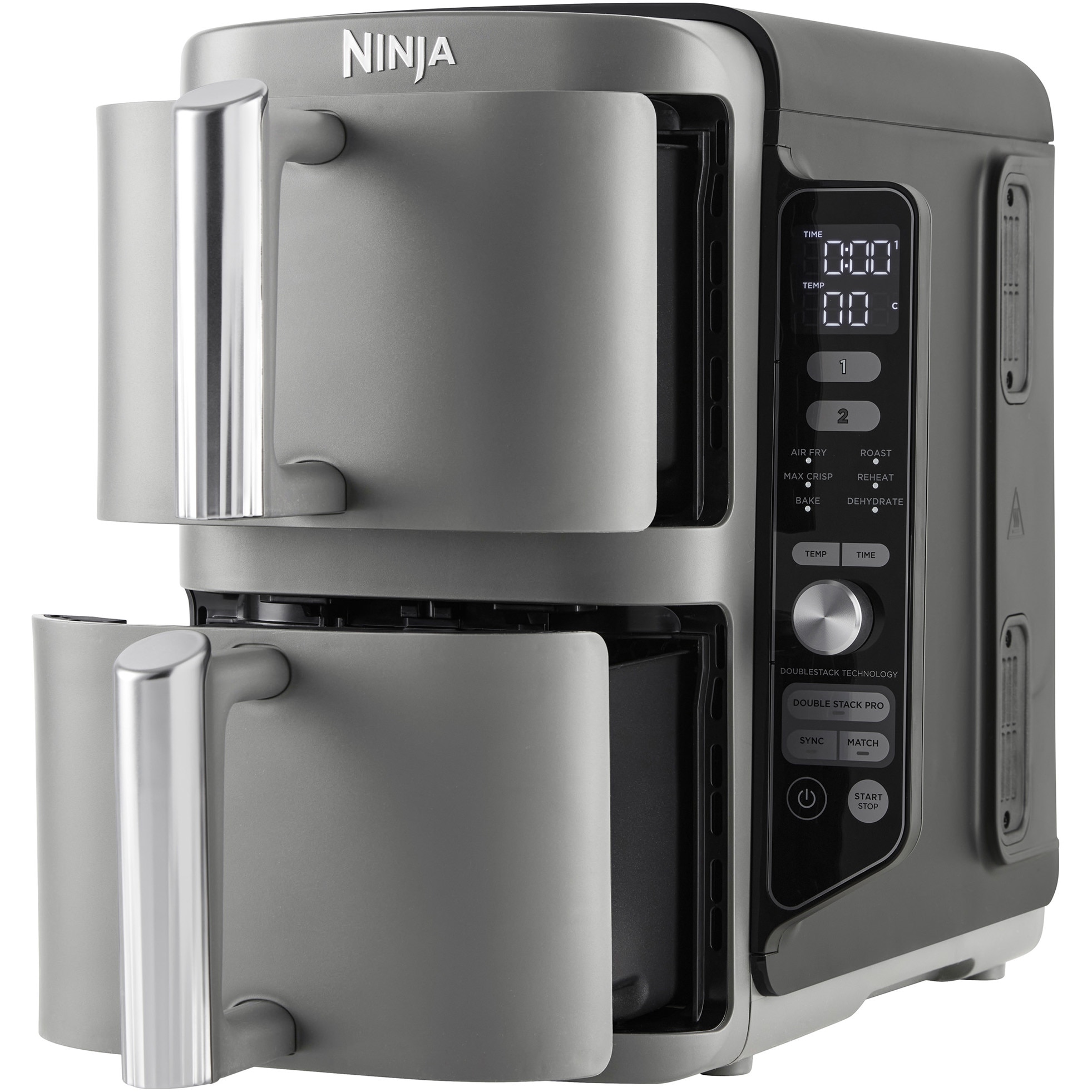 Friteuza Cu Aer Cald Ninja Double Stack XL 2470 W Capacitate 9 5