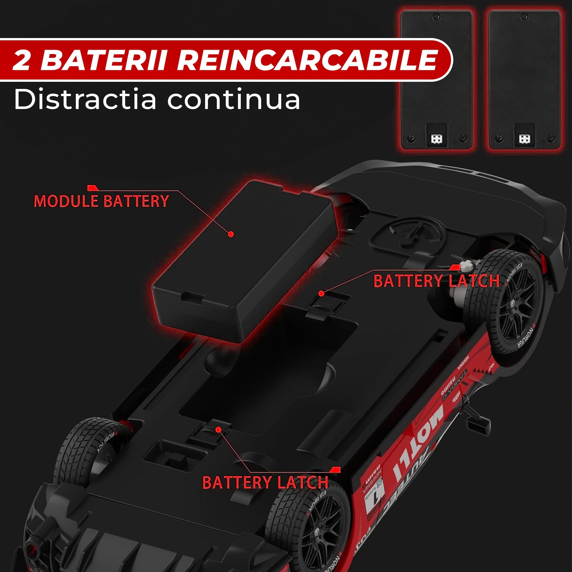 Masina Cu Telecomanda Rc Timebox Drift Car Km H X Lumini Led