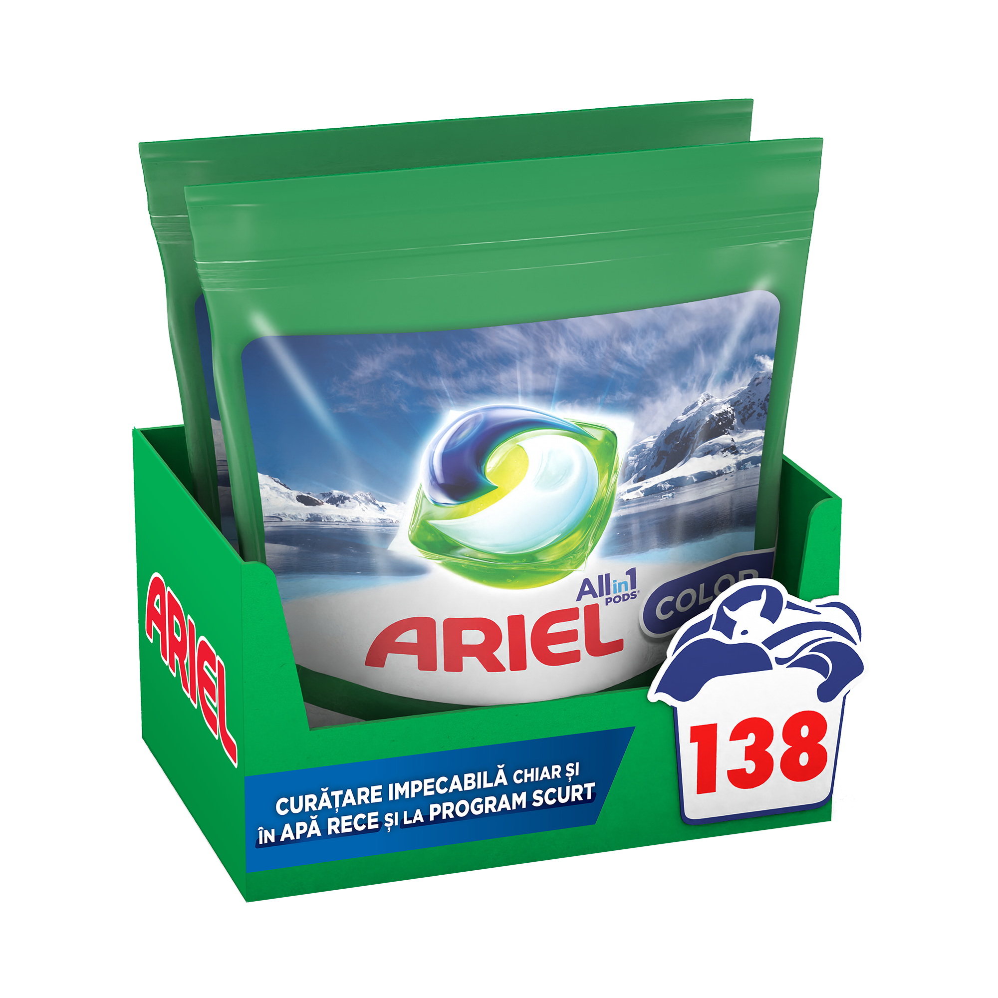 Detergent De Rufe Capsule Ariel All In One Pods Arctic Edition Color