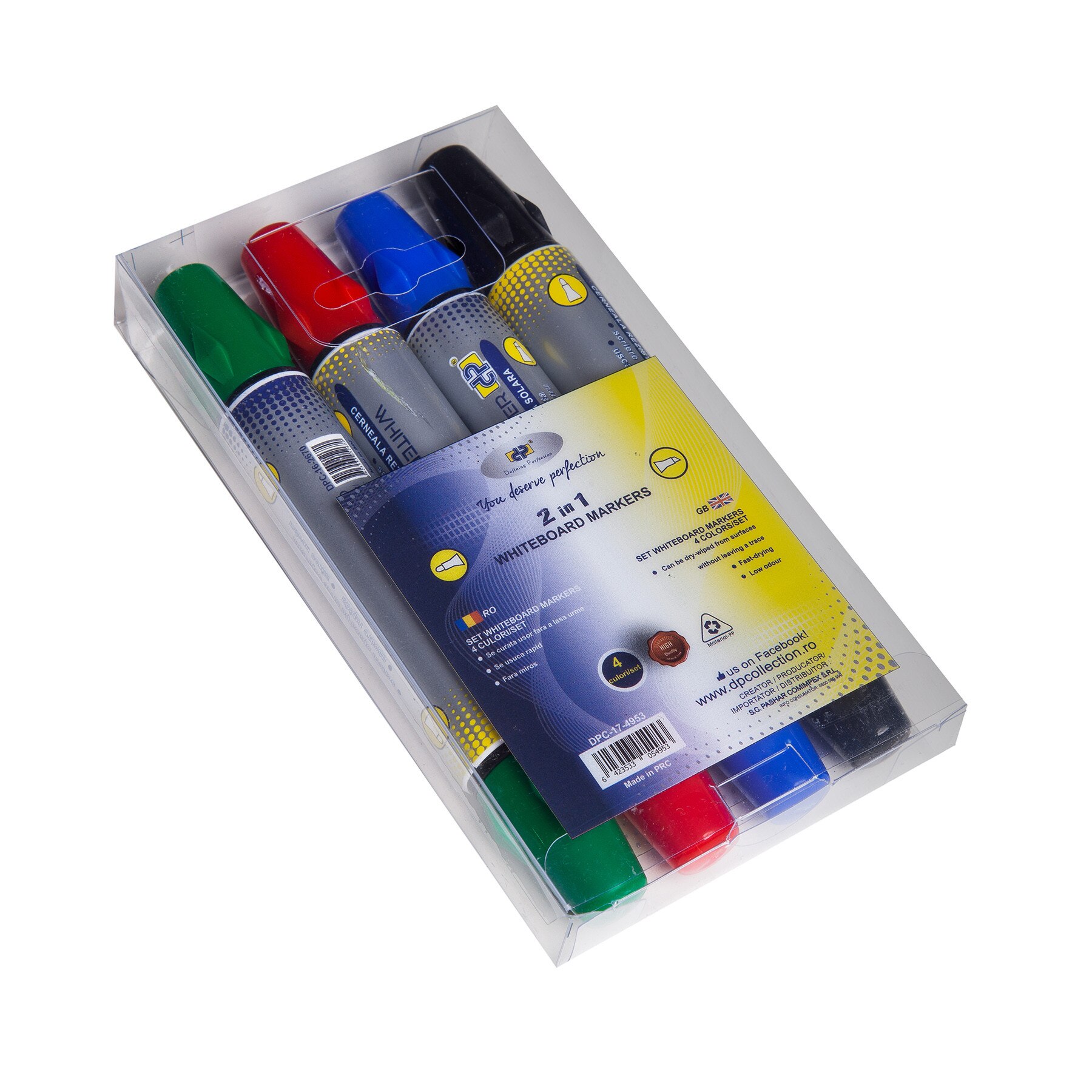 Marker Whiteboard Cu Doua Capete DP Collection Office 4buc Set EMAG Ro