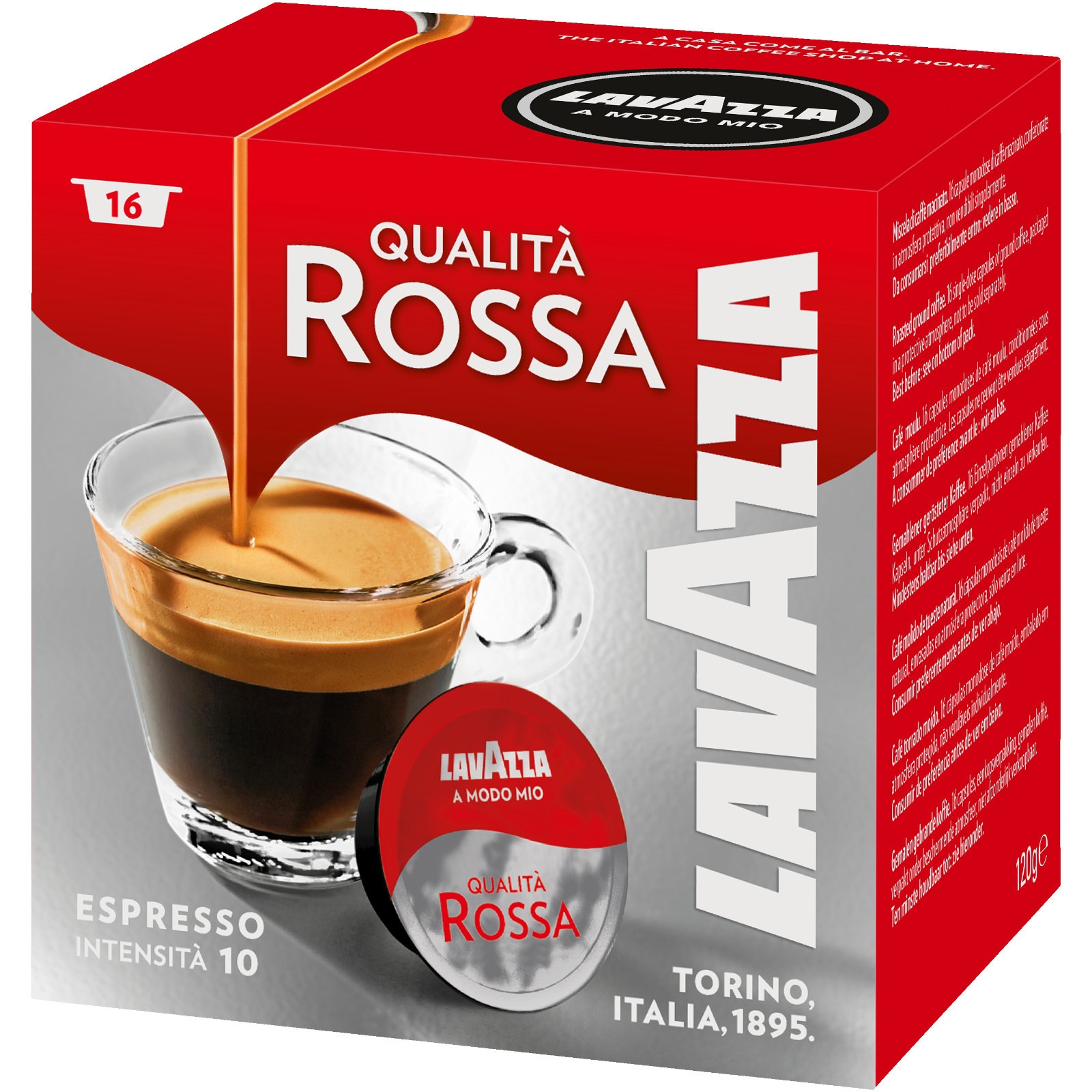 Lavazza A Modo Mio Espresso Qualita Rossa 16 Capsule EMAG Ro