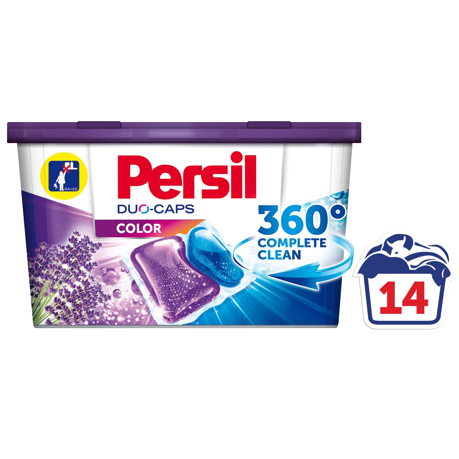 Капсули за пране Persil Duo Caps Color Лавандула 14 изпирания eMAG bg