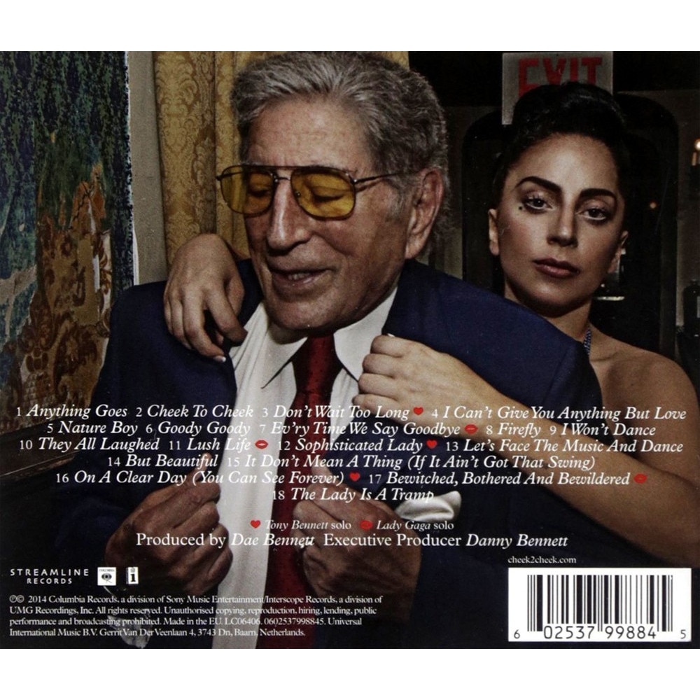 Tony Bennett Lady Gaga Cheek To Cheek Deluxe CD EMAG Bg