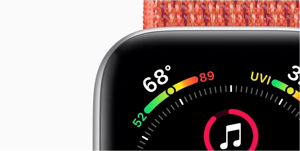 Apple watch s4 gps 44mm silver seashell hotsell sport loop mu6c2wb