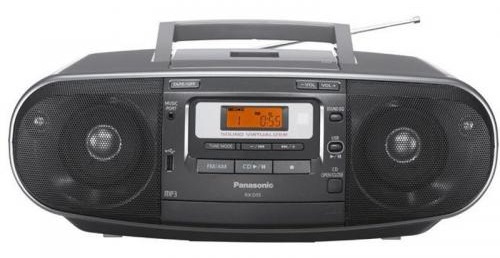 Panasonic RX-D50 AEG-S plata, radio cassette, CD, MP3