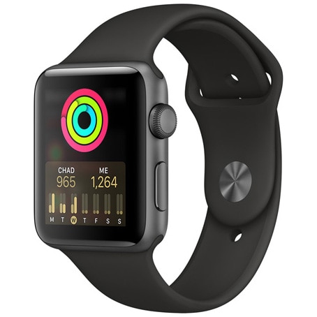 Apple Watch 3, GPS, Cellular, Carcasa Space Grey Aluminium 42mm, Black  Sport Band - eMAG.ro