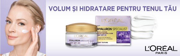 Crema antirid de zi L'Oreal Paris Hyaluron Specialist cu acid hialuronic, 50 ml