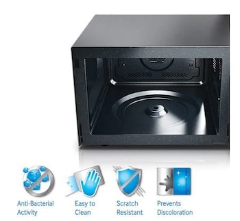 Cuptor cu microunde Samsung MS28F303TAS/OL, 28 l, 1000W, Display, Control digital, Interior ceramic, Argintiu 4 res 28ff2aa2d89dceda49a8209a8e35c569