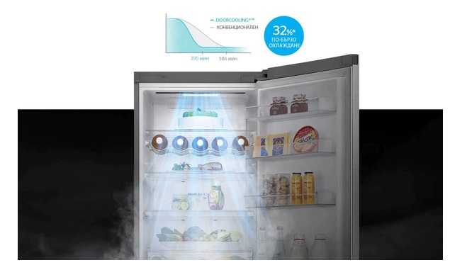 Хладилник с фризер LG GBB61PZHMN