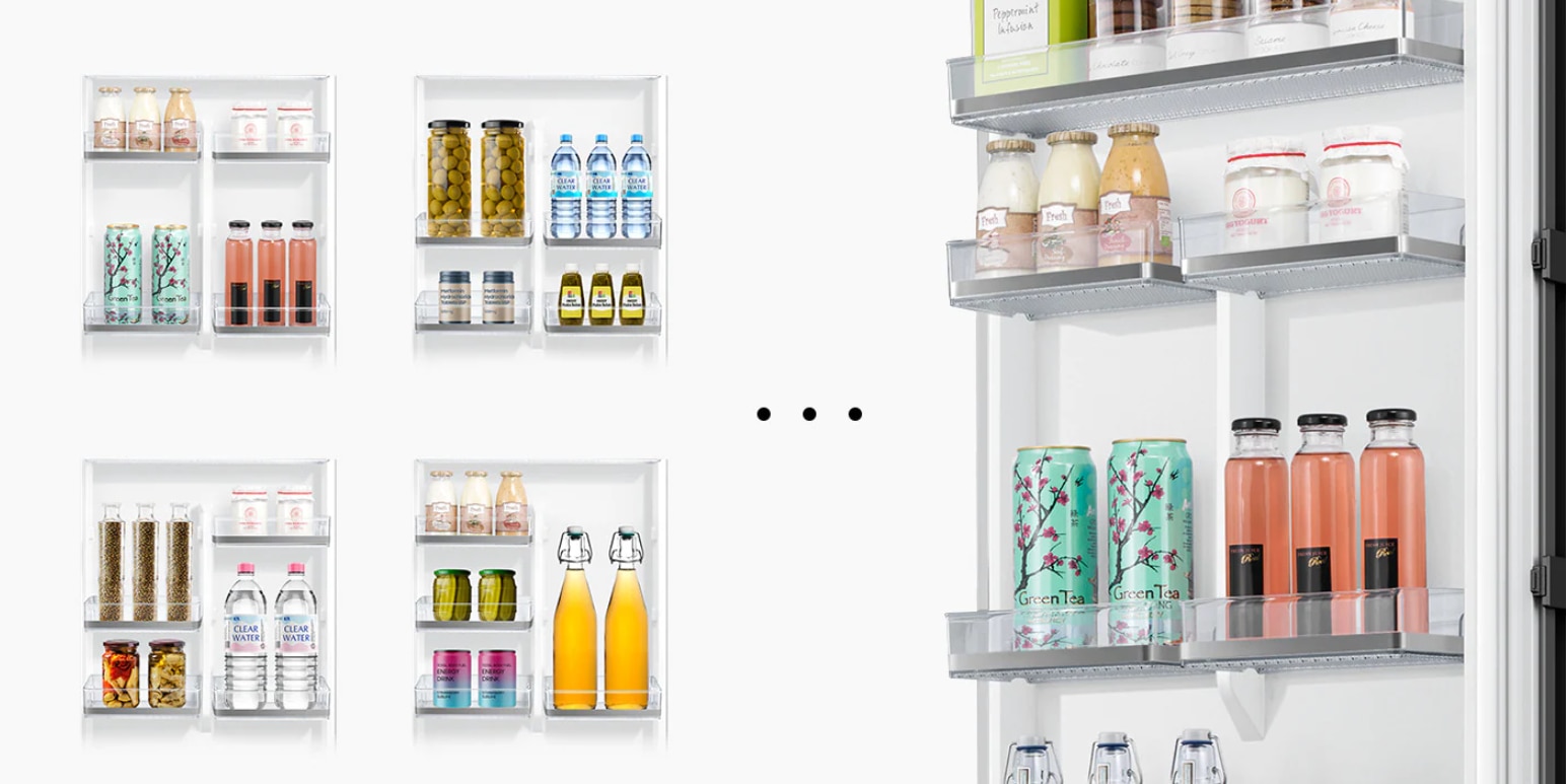 Frigider cu o usa Samsung, Bespoke, 387L, No Frost, Metal Cooling, Wine Rack, Digital Inverter, Clasa E, H 185.3 cm, Sticla neagra, RR39A746322/EO 12 res 484437c7f6b3821127936954aee783b8