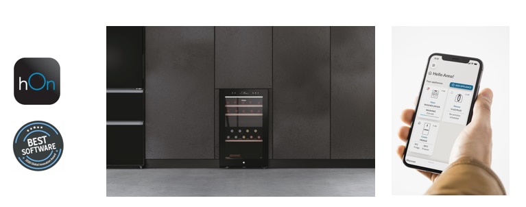 Racitor de vinuri Haier HWS42GDAU1, 42 sticle, WiFi, LED, dual zone, Usa reversibila, Clasa G, H 82 cm, Negru (1) 2 res 266786c0f23beeb952242f7e48886c47