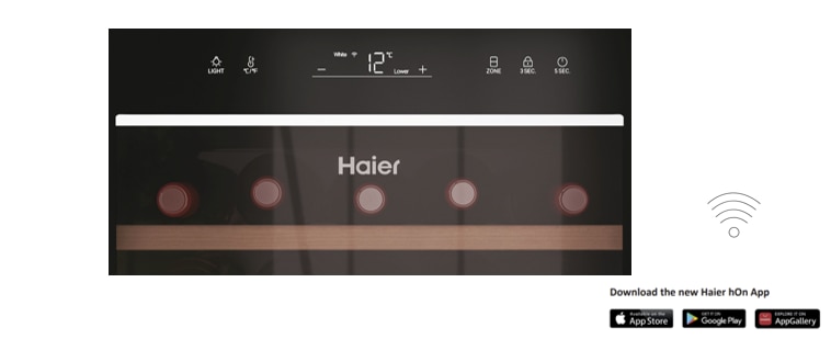 Racitor de vinuri Haier HWS42GDAU1, 42 sticle, WiFi, LED, dual zone, Usa reversibila, Clasa G, H 82 cm, Negru (1) 3 res 59c6ab1ec28055cce8a45526a2ed1c35
