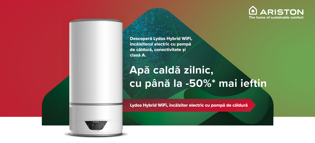 Boiler electric cu pompa de caldura Ariston LYDOS HYBRID WI-FI 100, 100 l, 1200 W 1 res ef0200d0a9606cda67049491dddfc0cf