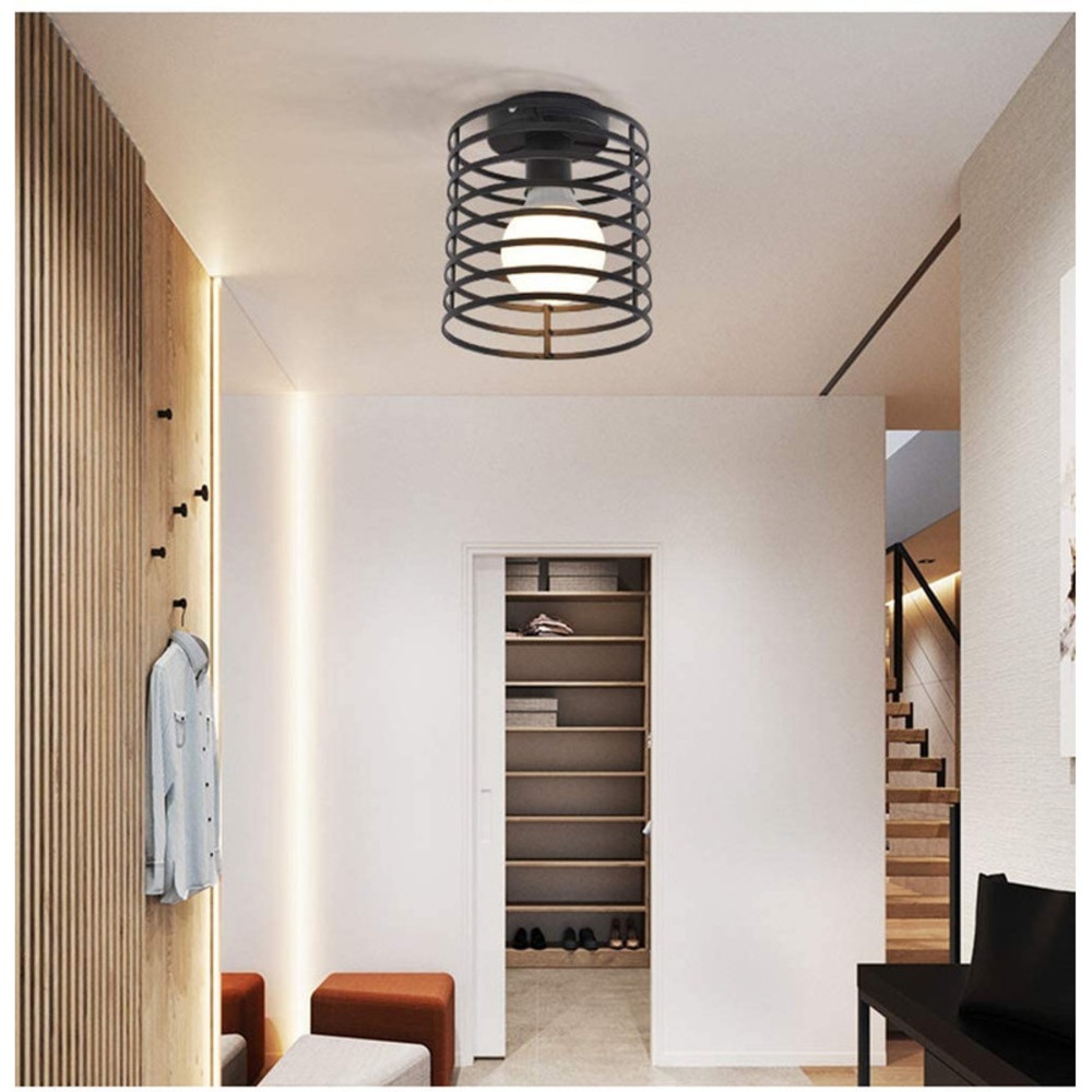 Lustra cu aspect rustic, E27, 16X18cm, Negru 4 res 828e75a3c95b9cf802d932f0c3a49f8c