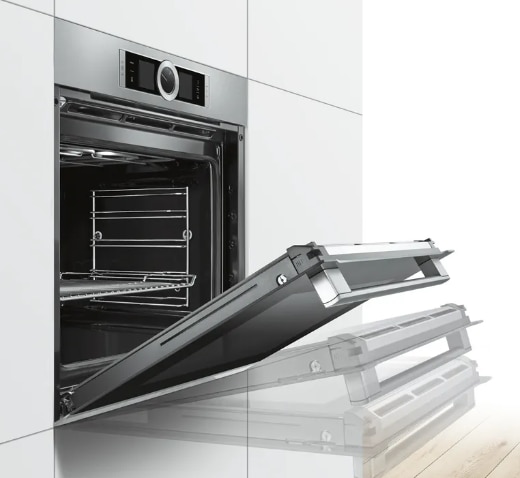 Cuptor incorporabil Bosch, Electric, Multifunctional, 71L, Autocuratare pirolitica, Convectie 4D, Touch control, Display TFT, Clasa A+, Sticla neagra, Seria 8 HBG675BB1 5 res d740caea1c6f87ca3050134c745d068a