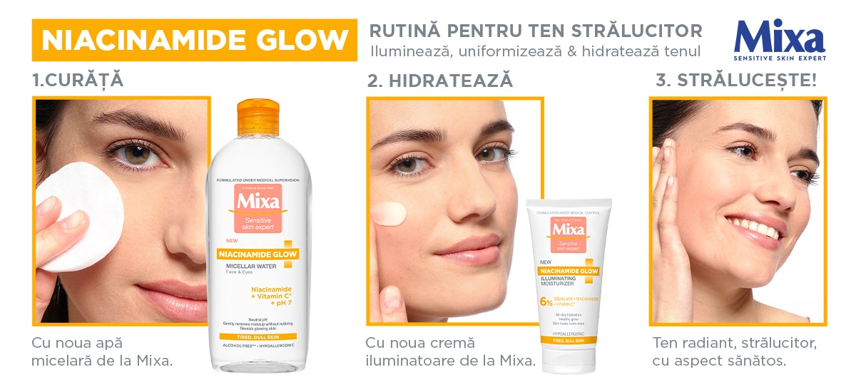 Mixa Niacinamide Glow Illuminating Moisturizer - Crème hydratante pour  visage