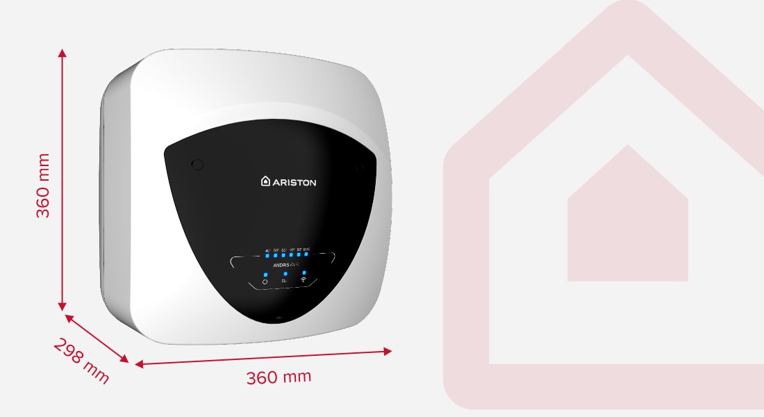 Boiler electric Ariston Andris Elite WiFi 15U/5 EU, 15l, 1200W, butoane soft touch, control vocal, clasa energetica A, Montare sub chiuveta, 360x360x298mm, Alb 8 res bcb17ba024322d55738818cf01441665