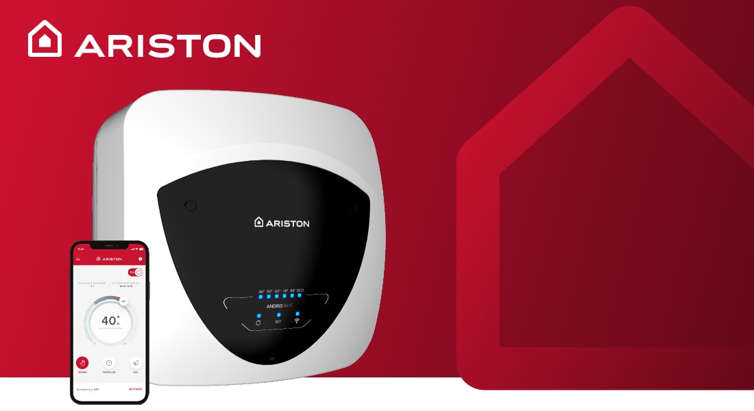 Boiler electric Ariston Andris Elite WiFi 15U/5 EU, 15l, 1200W, butoane soft touch, control vocal, clasa energetica A, Montare sub chiuveta, 360x360x298mm, Alb 1 res e5a52978931f7050a1322c61e00696d4