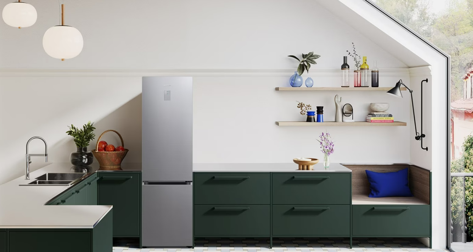 Combina Frigorifica SAMSUNG, 390L, No Frost, H 203 cm, Clasa D, All-Around Cooling, Inox, RB38C602DSA/EF 2 res 1b79396549c0829030e0e3417cae04cf