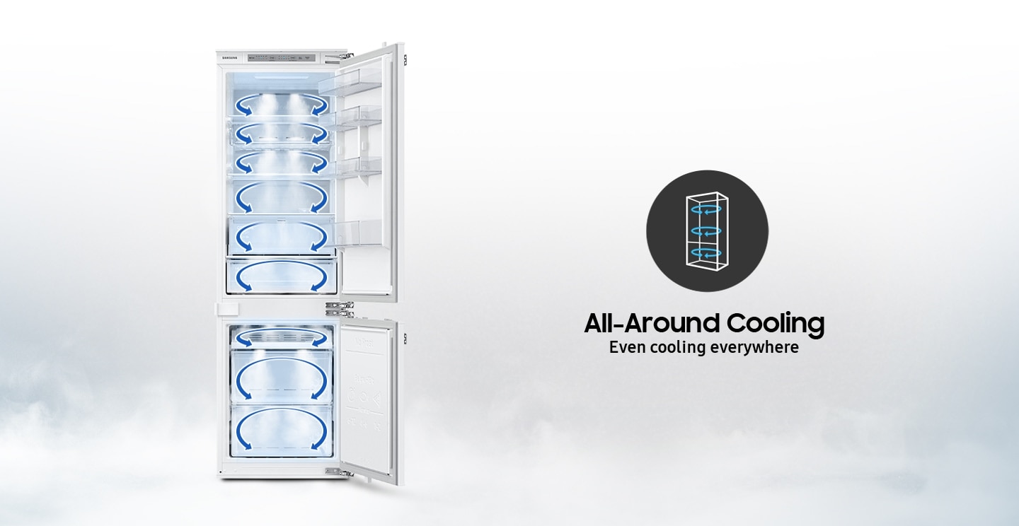 Combina frigorifica incorporabila Samsung BRB26602EWW/EF, 267 l, No Frost, All-Around Cooling, SpaceMax, Power Freeze, Compresor Digital Inverter, Clasa E, H 177.5 cm (2) 3 res f7c544e9b3487be1af0fea17a1773655