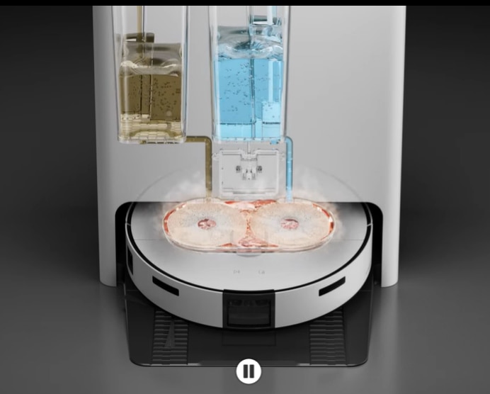 Robot de aspirare Samsung BESPOKE Jet BOT Combo™ AI Steam VR7MD97714G/GE, Mop rotativ, Autocuratare lavete, Recunoastere obiecte AI si suprafete, LiDar , Senzor 3D, Monitorizare Video, Statie de colectare Clean Station, putere de aspirare 6000Pa, Grej 11 res 0c12467933b69d2c4d79bb59c36b1710